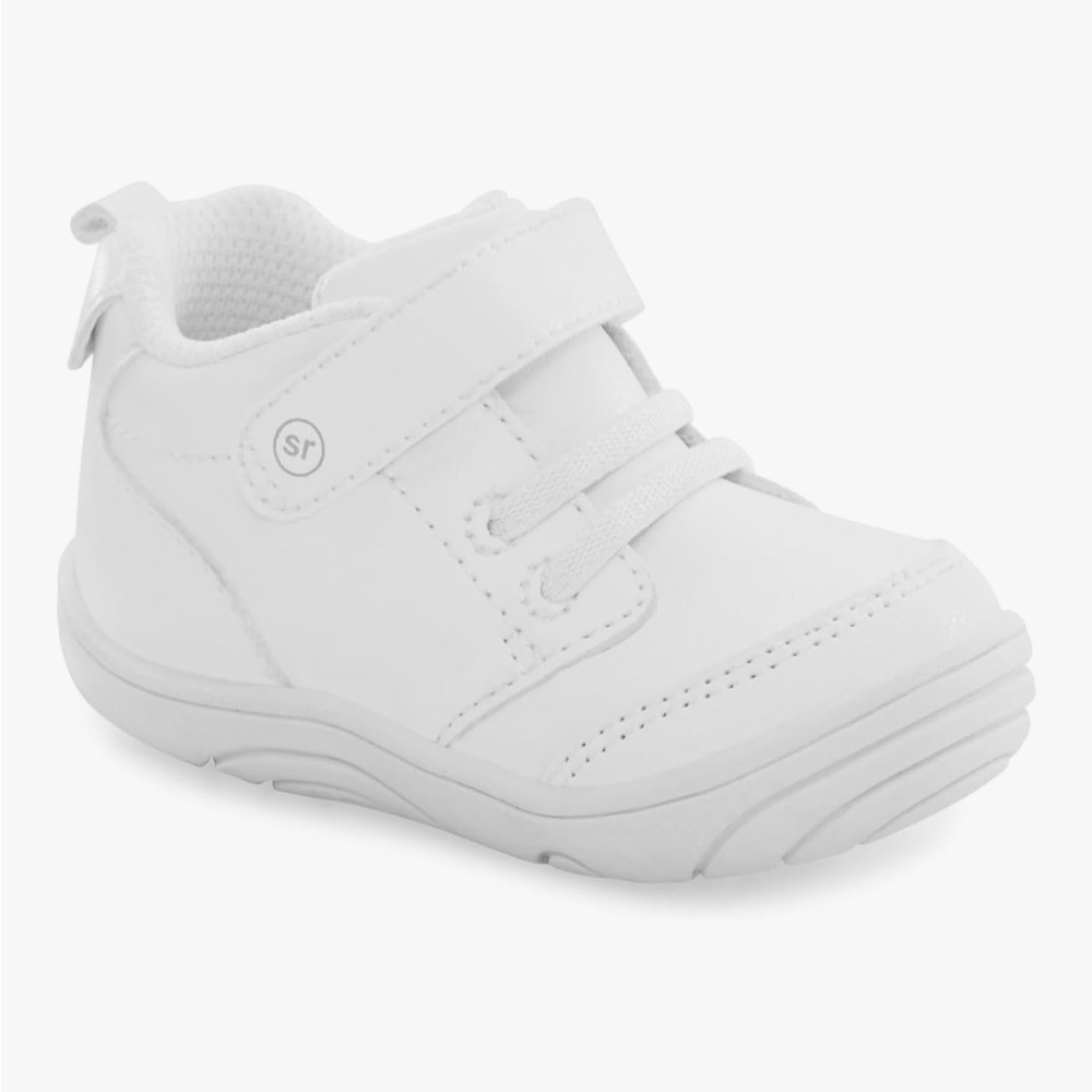 Taye 2.0 Sneaker Stride Rite Classic White Baby Shoes- size 6M - Like New - Picture 5 of 6